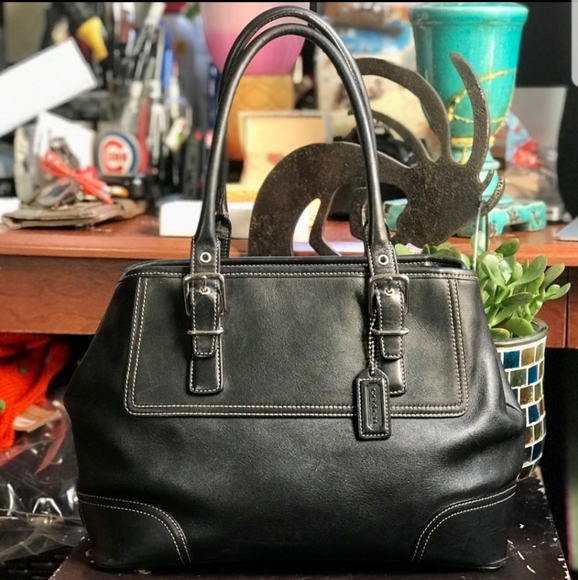 Coach Handbags - Coach black leather